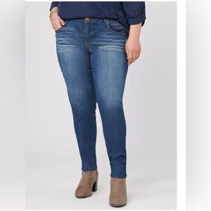 NWOT Democracy “Ab” Solution Booty Lift Blue Plus Jeggings 18W